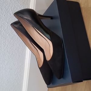 Cole Haan Kyle Pump II in Black & Black Suede